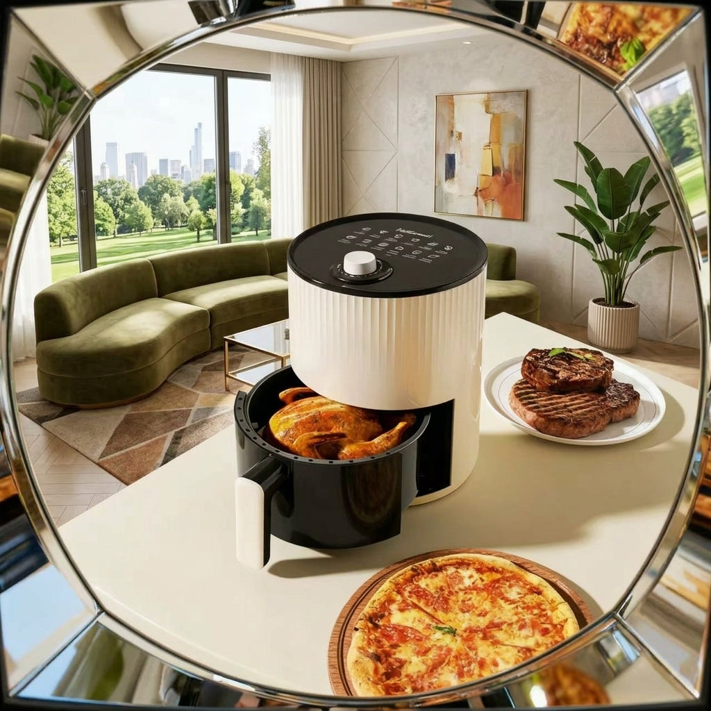 2025 New Air Fryer Oven Combo Automatic Flip-free Mini Cooker